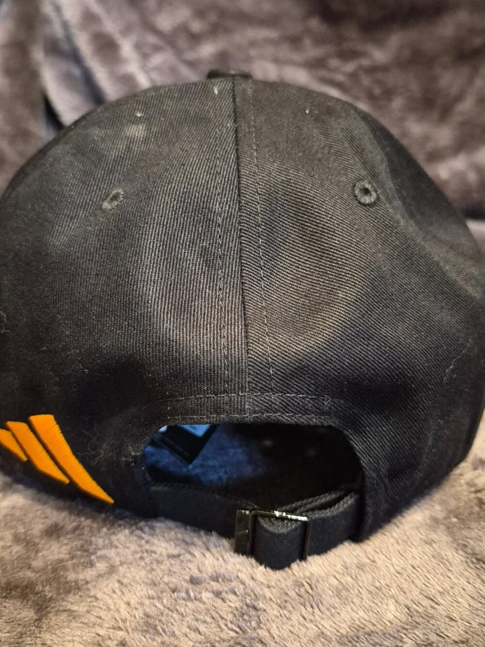 Adidas Continental Black/Yellow Strapback Adjustable Baseball Cap Hat